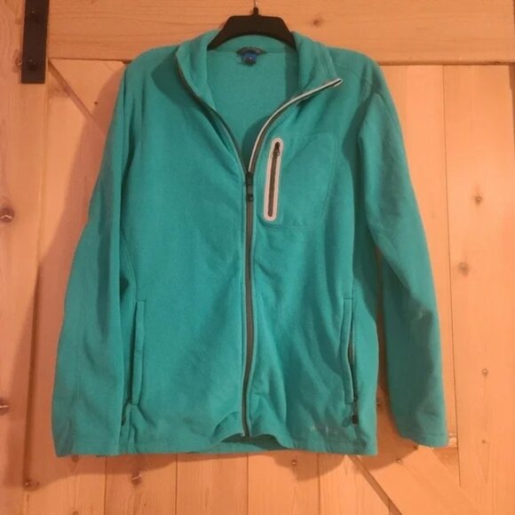 Eddie Bauer Jackets & Blazers - EDDIE BAUER First Ascent Jacket Womens XL Teal Fleece Jacket Full Zip Outdoor